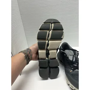 ON Women's Cloudflyer Running Sneaker Shoes Black White Size 6 Medium thumbnail 4