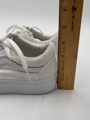 VANS Old Skool Platform White Shoes Women’s Size 7 Unisex Skate Sneakers Casual thumbnail 13