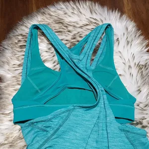 Lululemon Glide and Stride TankHeathered Viridian Green /‎ Viridian Green size 4 thumbnail 9