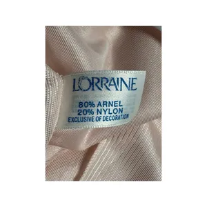 Vintage Lorraine Peignoir Set | Blush Pink Satin Nightgown & Robe | 1980s Embroi thumbnail 8