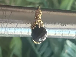 Handmade 💍 Handcrafted Garnet Wire Wrapped Crystal Ring size 6 thumbnail 3
