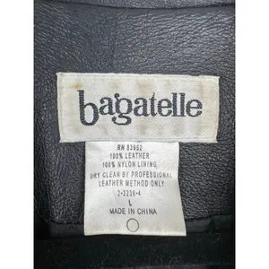 Bagatelle Vintage Genuine Leather Trench Peacoat Large Matrix Mob Wife thumbnail 6