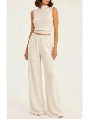 KOOKAÏ Geneva Wool Cashmere Knit Tank, Winter White, FR36/US4 thumbnail 2