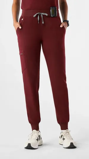 burgundy FIGS Zamora Jogger Scrub Pants small thumbnail 1