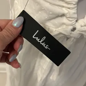 Lulus Chasing Summer White Swiss Dot Tie Back Maxi Dress thumbnail 8