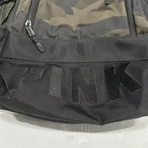 PINK Green Camo 17" Backpack Soft Case Women School Bag Mesh Bottle Pockets‎ thumbnail 2