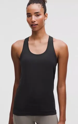 Lululemon Racerback Tank Top Womens Size 2 Yoga Running Pilates Athleisure Black thumbnail 1