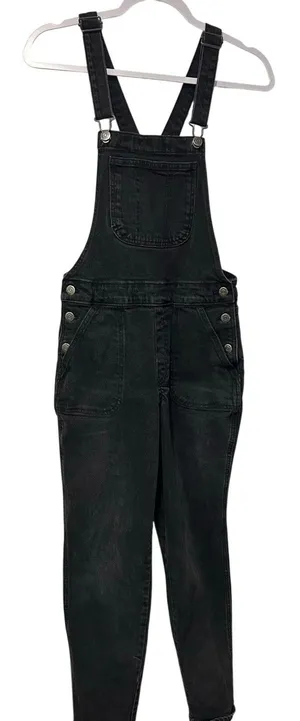 Old Navy O.G. Straight Black Y2K Jean Overalls Size 0 Women's Utility Denim thumbnail 1