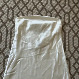 Wild Fable Ivory Satin Strapless Tube Mini Dress thumbnail 4