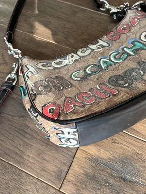 Coach X Mint + Serf Teri Shoulder Crossbody Bag, Graffiti, CM096 thumbnail 14