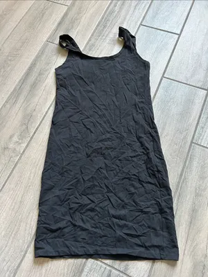 H&M Black Scoop Neck Mini Tank Dress thumbnail 4
