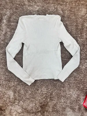 Abercrombie Cream Sweater Knit thumbnail 2