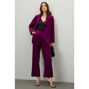 ENDLESS ROSE Purple Wine Colored High-Waisted Suit Pants Size Small thumbnail 2