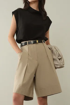 Commense Elegant Leisure Cap Sleeve Classic Top Flowy Black XS thumbnail 1
