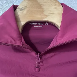 Outdoor Voices Women's Size Medium Pink Lightweight 1/4 Zip Pullover Windbreaker thumbnail 5