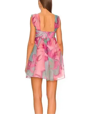 Amanda Uprichard Cindylou Dress in Mystic Swirl Revolve Mini Size Large L thumbnail 7