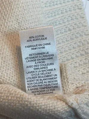 Sweet Halo French Bulldog Graphic Knit Cotton Sweater Cream Cute Dog Sz L thumbnail 6