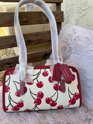 Coach Swing Zip Bag With Cherry Print $425 NWT Cz494 thumbnail 1
