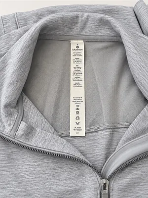 Lululemon Gather Up Jacket Heathered Power Grey Sea Salt Full Zip Athletic Yoga thumbnail 7