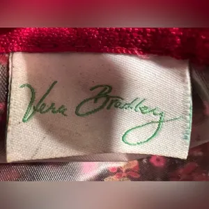 RETIRED: Vera Bradley | small Mesa Red cosmetic bag. thumbnail 6