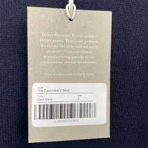 Everlane Cashmere Sweater V Neck Dark Navy Blue NEW Mens Size Small thumbnail 6