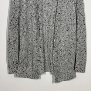 American Eagle Knit Cardigan Sweater Size L Gray Open Front Knit Cozy Comfort thumbnail 4