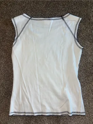Rocker Graphic White Tank Top Size M thumbnail 4