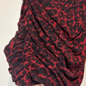 Forever 21 Vintage Red Black Leopard Print Strapless Bodycon Back Cutout Dress M thumbnail 5