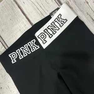 Pink Yoga Cotton Leggings Size Large thumbnail 4