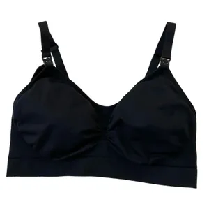The Comfy Chyme Women Size XL Black Nursing Bra Stretch (10H-27) thumbnail 1