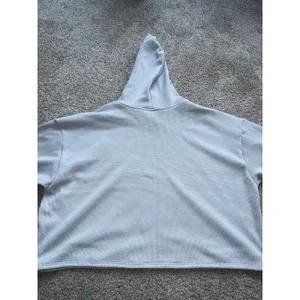 Hollister - Gilly Hicks Cozy Waffle Hoodie - Light Heather Gray, Large thumbnail 5