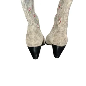 Anthropology Seychelles Festival Embroidered Distress Cowgirl Western Boots Boho thumbnail 6