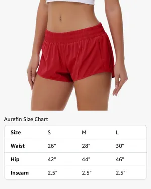 Quick Dry Running Shorts Red Size M thumbnail 2