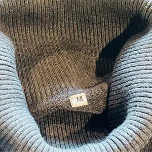 Women’s Black and White Striped Turtleneck Sweater thumbnail 5