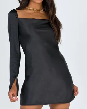 Princess Polly Mini Dress Black thumbnail 1