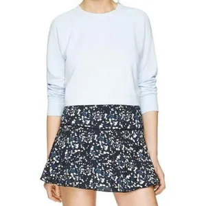 Aritzia Sunday Best Zelda Mini Skirt, Size 2, Black w/ White and Blue Flowers thumbnail 11