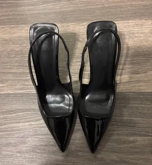 Toe Pointed High Stiletto Slingback Heels Size 8 thumbnail 1