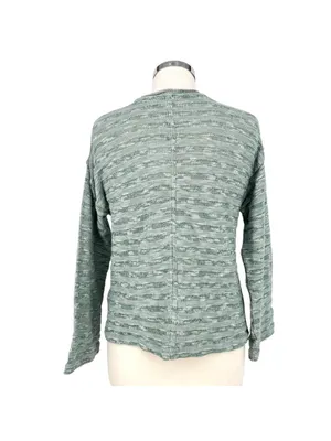 Madewell Blue Horizon Stripe Knit Light Sweater Wide Sleeve Size XS NWT thumbnail 8