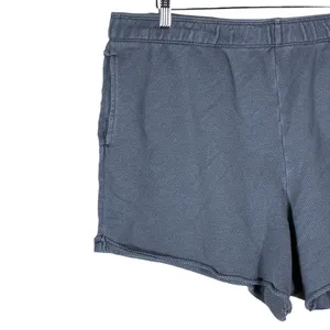 Aerie Textured Lounge Shorts Solid Grey Casual Athleisure Relaxed Fit Size XL thumbnail 2