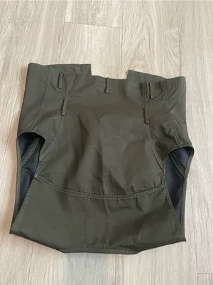 Zara Olive Green Sleeveless Cotton Blend Vest top thumbnail 3
