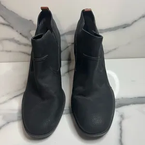 Dr Scholl's Women's Black Classic Chunky Heel Pull-On Comfort Lanie Boots Sz 9.5 thumbnail 2
