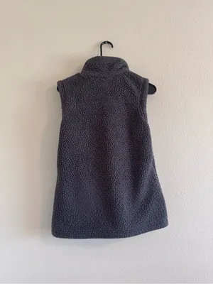 Columbia Charcoal Sherpa Fleece Vest - Dark Gray thumbnail 3