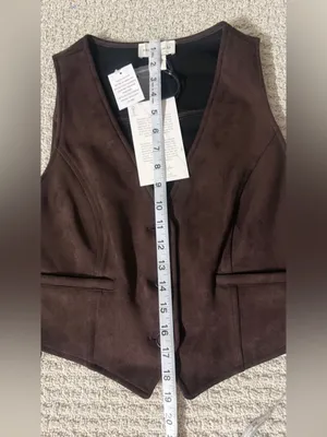 Sincerely ­ Jules Brown Faux Suede Vest & Lace Midi Skirt Set - Boho Chic Outfit thumbnail 9