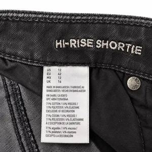 American Eagle Hi-Rise Shortie Black Denim Cutoff Shorts thumbnail 5