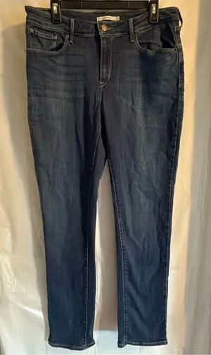 Levi’s Mid Rise Skinny Jeans Women’s Sz W32 L32 Dark Wash Comfy Denim‎ Classic thumbnail 1
