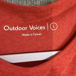 Outdoor Voices Size-L Women's Dress Poppy Red Shiraz Athena Athletic thumbnail 3