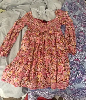 Long sleeve dress Pink thumbnail 1