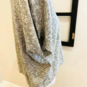 Madewell Gray Heather V-Neck Short Sleeve Sweater Medium thumbnail 6