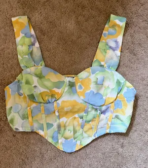 Cider floral tank size Small thumbnail 1