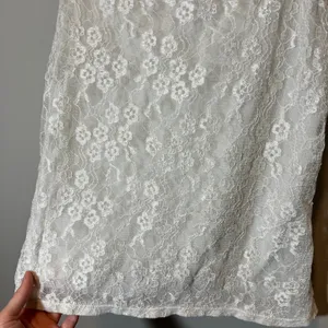 Elle White Floral Lace Camisole Tank Top Adjustable Straps Women's Medium thumbnail 3